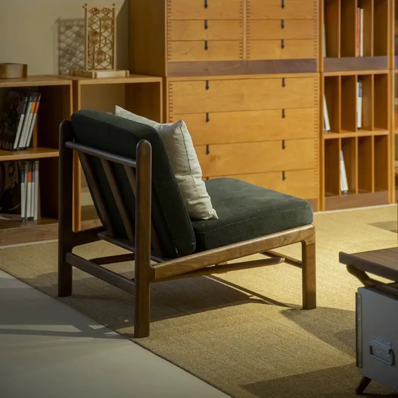 Ming Walnut Occasional Chair