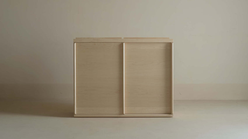 Dawn Maple Cabinet Sliding Door Unit | Studio BASE