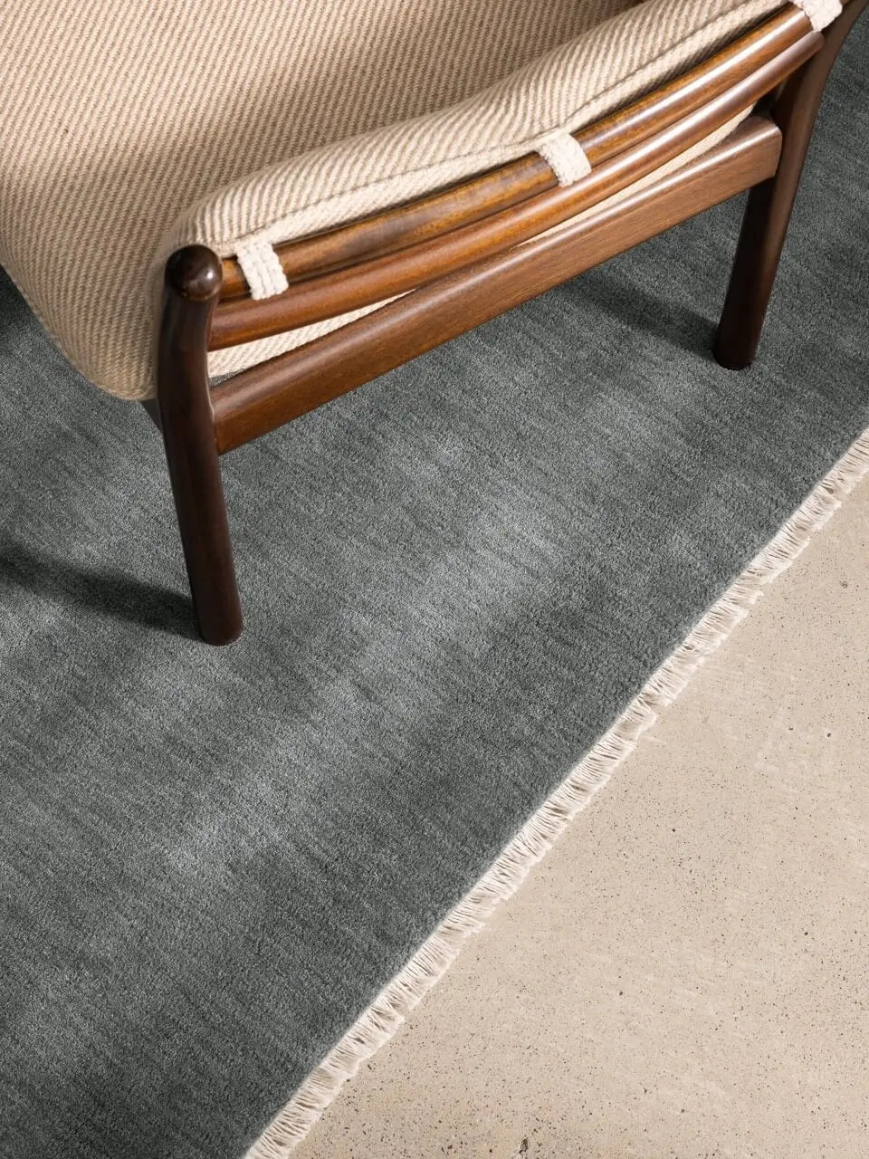 Just Chill Rug - Steel Blue | Studio BASE Premium Wool Rug